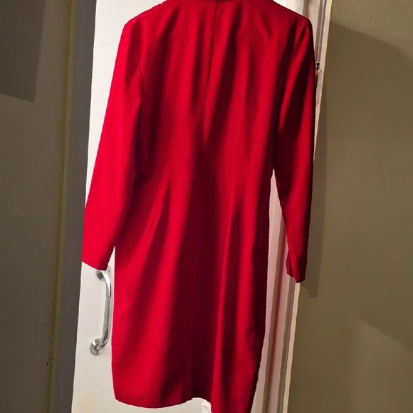 Joseph Ribkoff Red Button-Up Dress - Picture 3 of 8